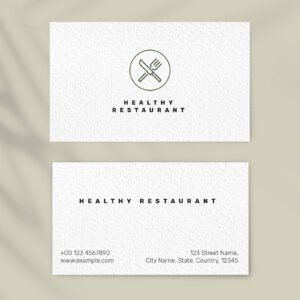 texture visiting card